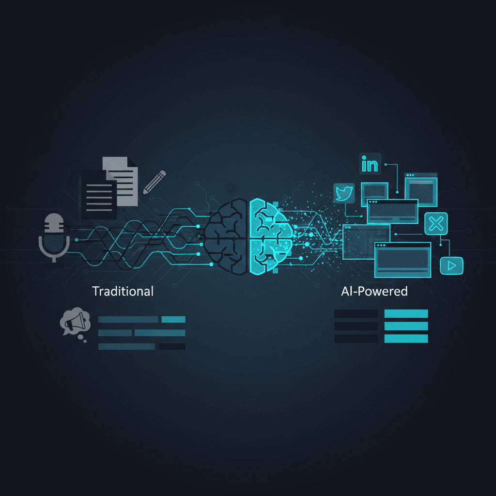 Vertical SaaS 2.0 Content Strategy: Traditional vs. AI-Powered Approaches for Niche Tech Audiences